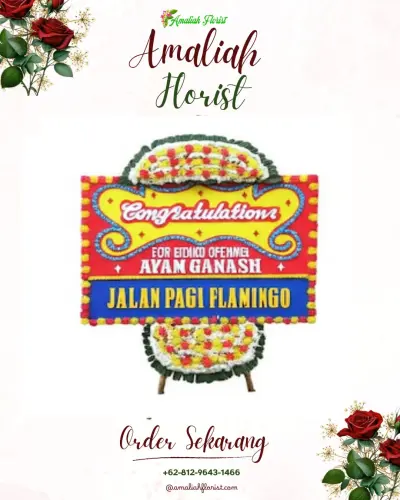 Bunga Papan Congratulation di Koleang